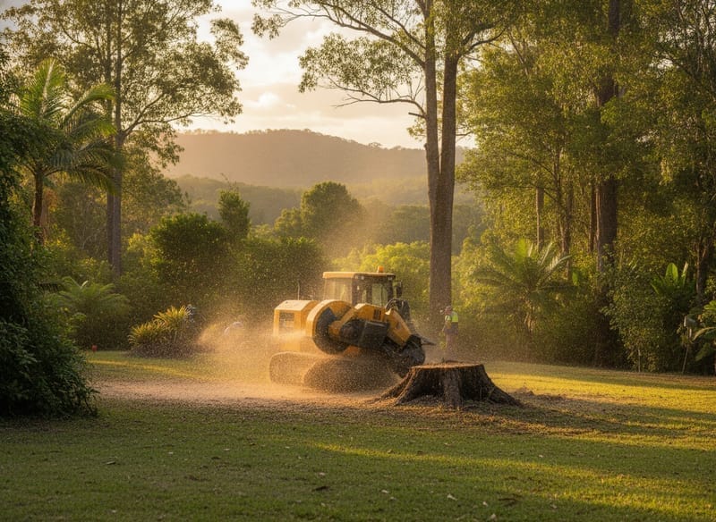 Stump Grinding performed by The Forest Arborist in The Forest