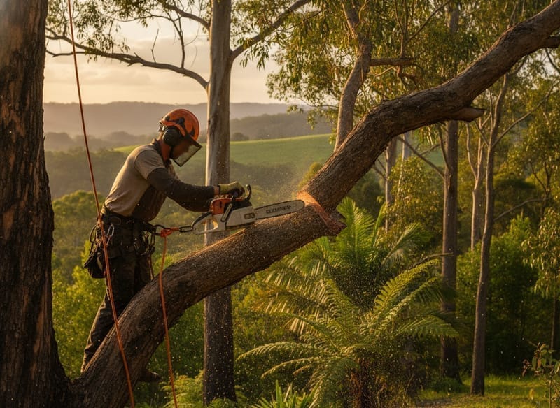 Tree Lopping performed by The Forest Arborist in The Forest